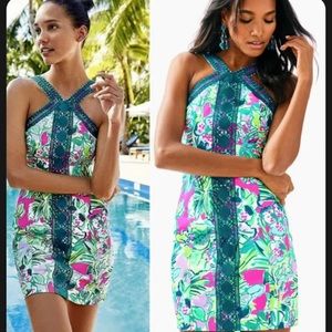Lilly Pulitzer Early Bloomer Vena Stretch Shift Dress Lace